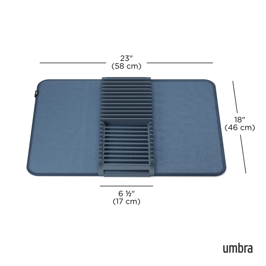 UDry Dish Drying Rack with Mat