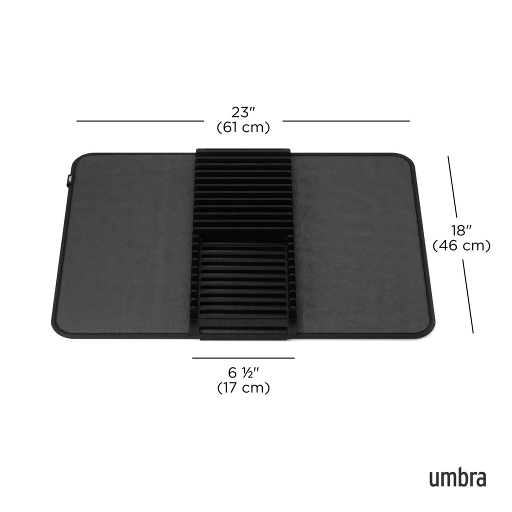 UDry Dish Drying Rack with Mat